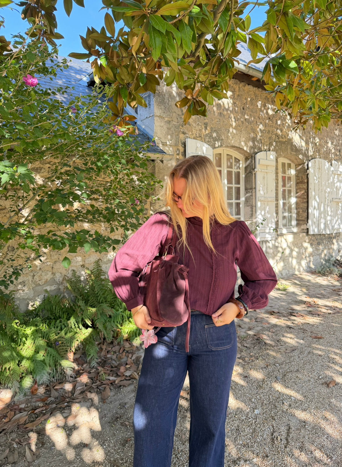 BLOUSE GASPARD BORDEAUX