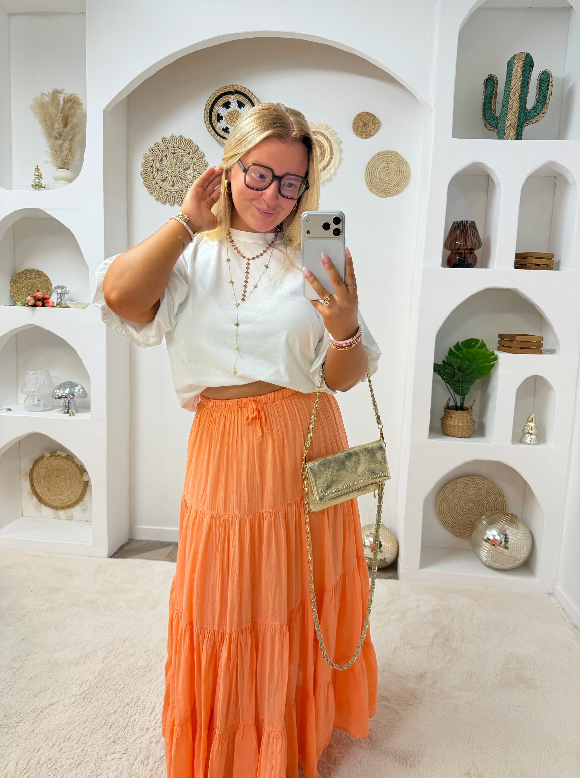 JUPE ENOLA ORANGE