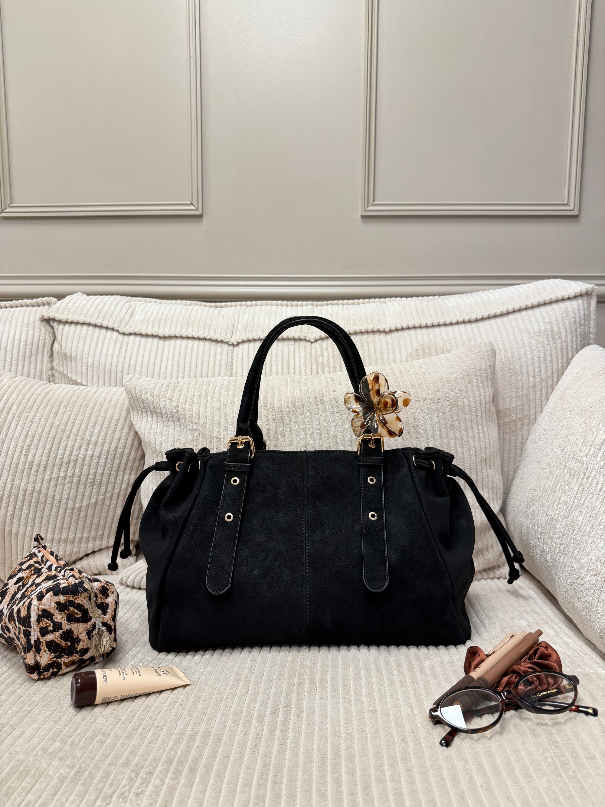 SAC CLÉO GRAINÉ NOIR