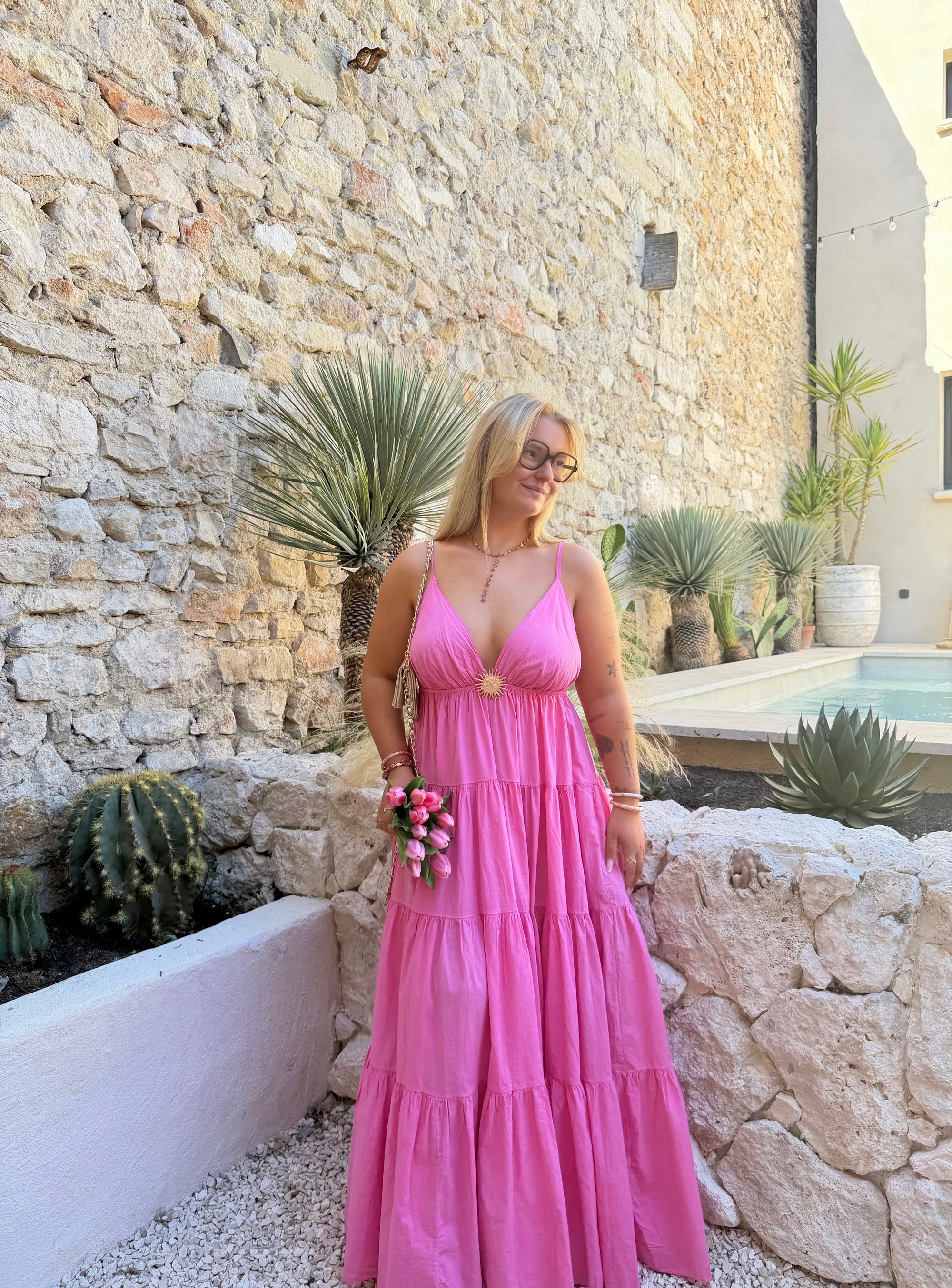 ROBE SOLEIL ROSE