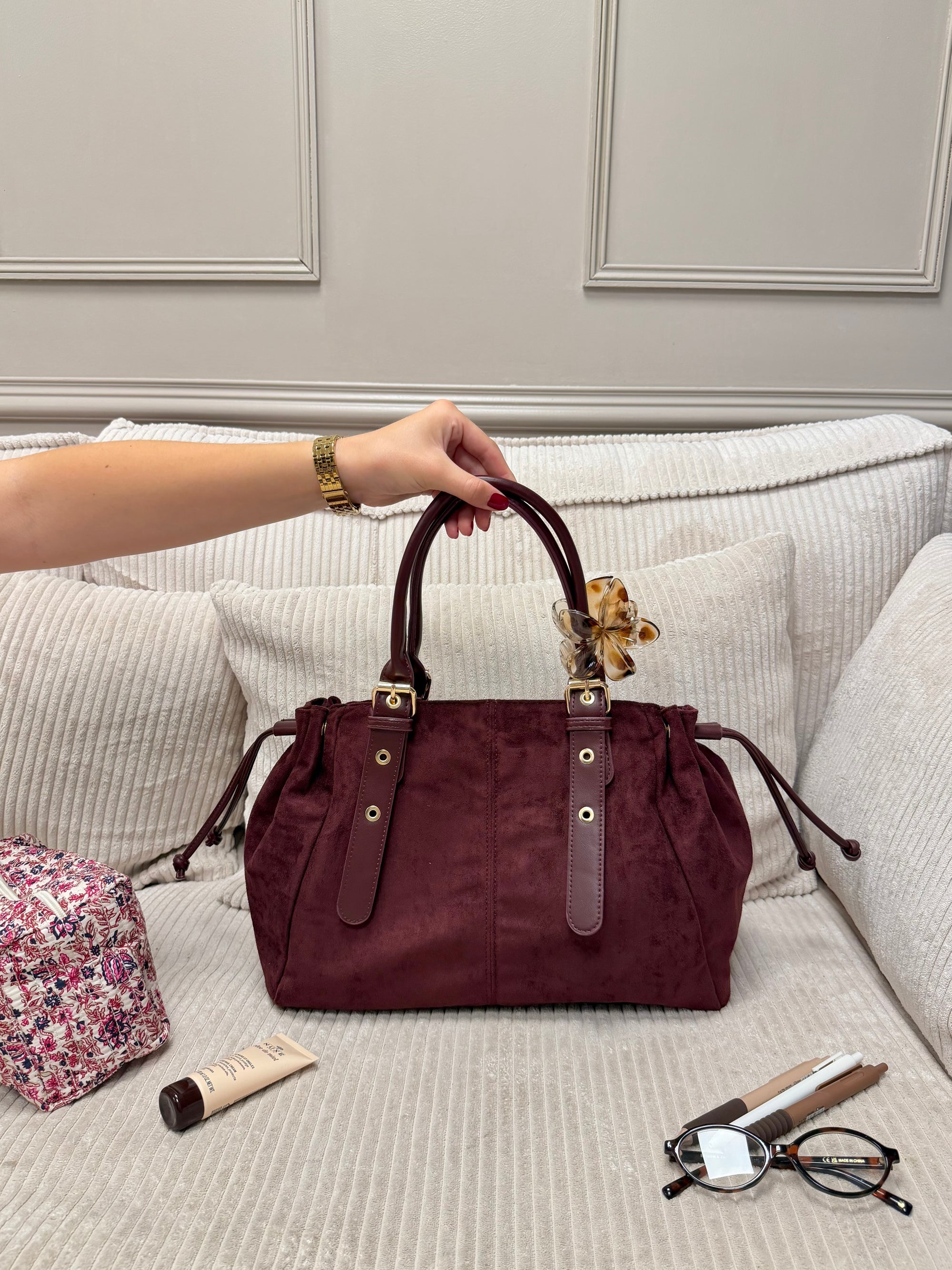 SAC CLÉO BORDEAUX BI MATIÈRE