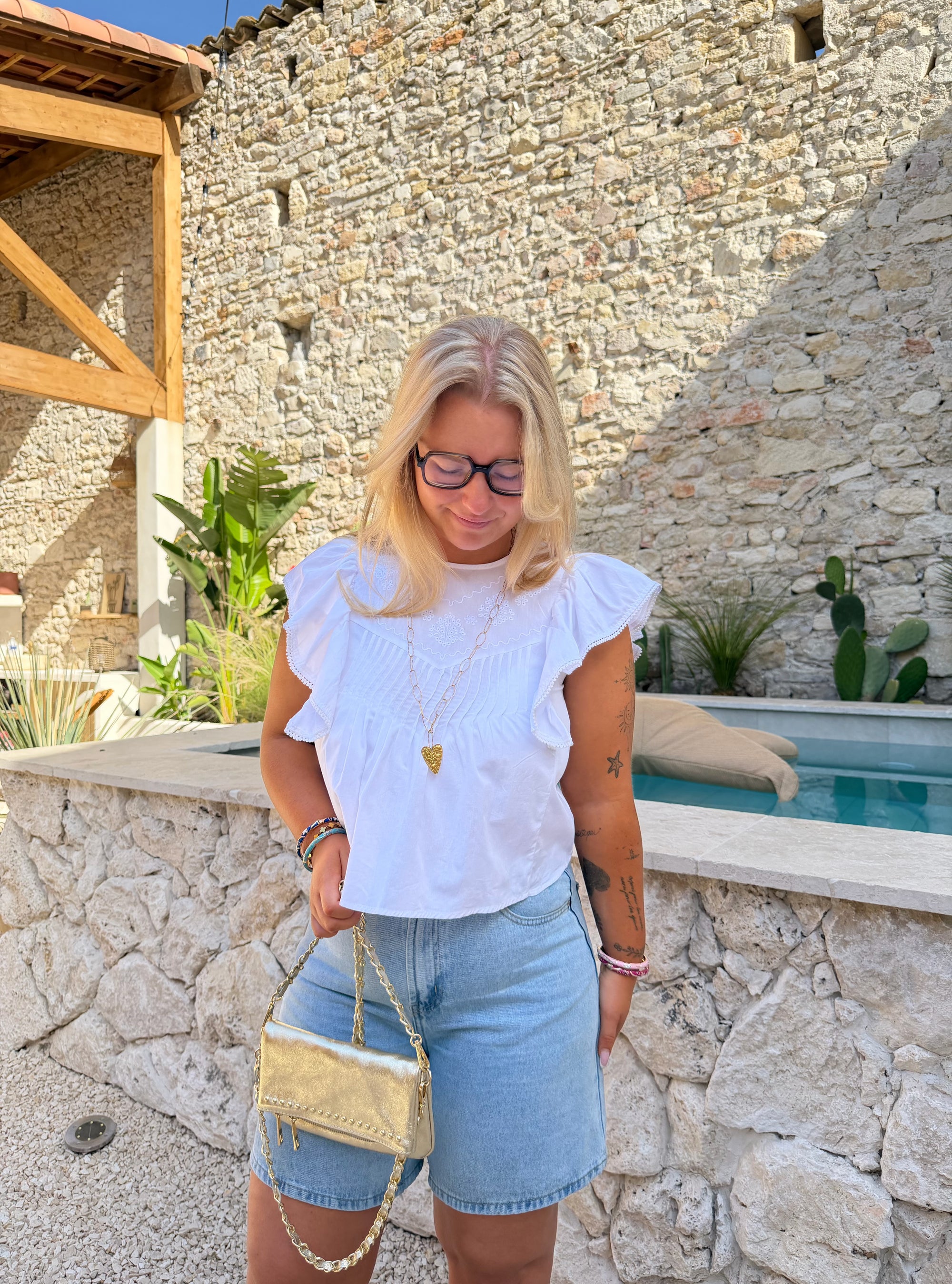 BLOUSE AMBRE BLANCHE