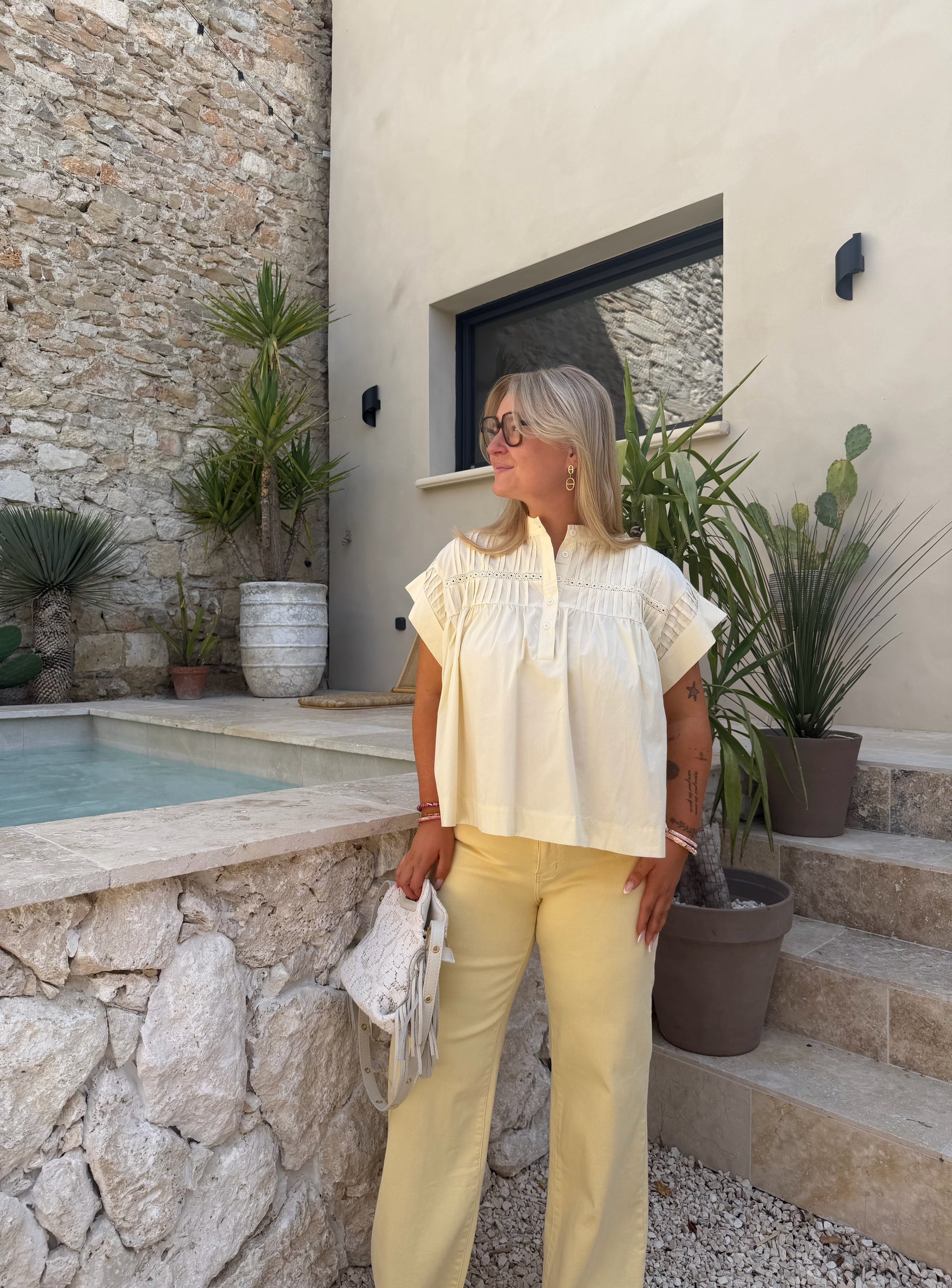 BLOUSE FLAVIE JAUNE BÉBÉ