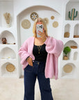 GILET OPALE ROSE