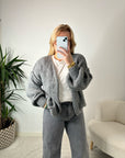 GILET OPALE GRIS COURT