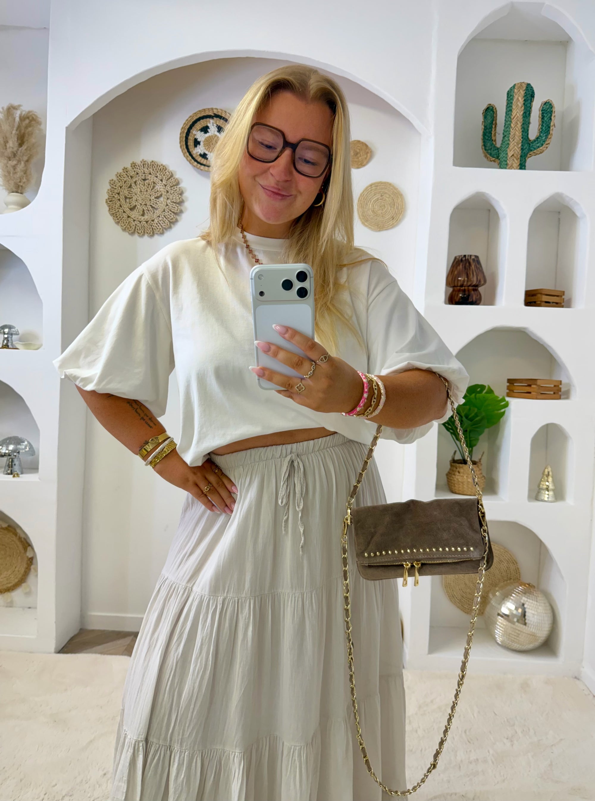 JUPE ENOLA BEIGE