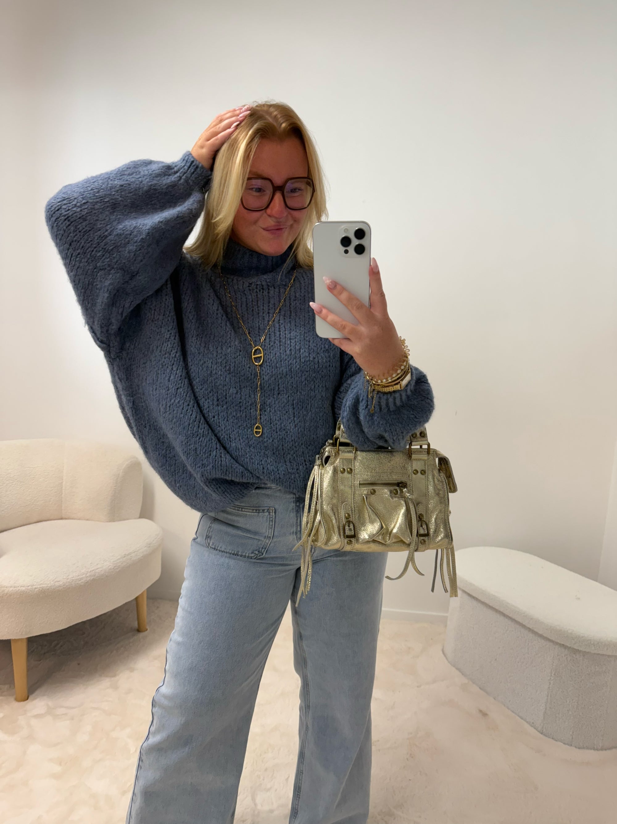 PULL OPALE BLEU JEAN