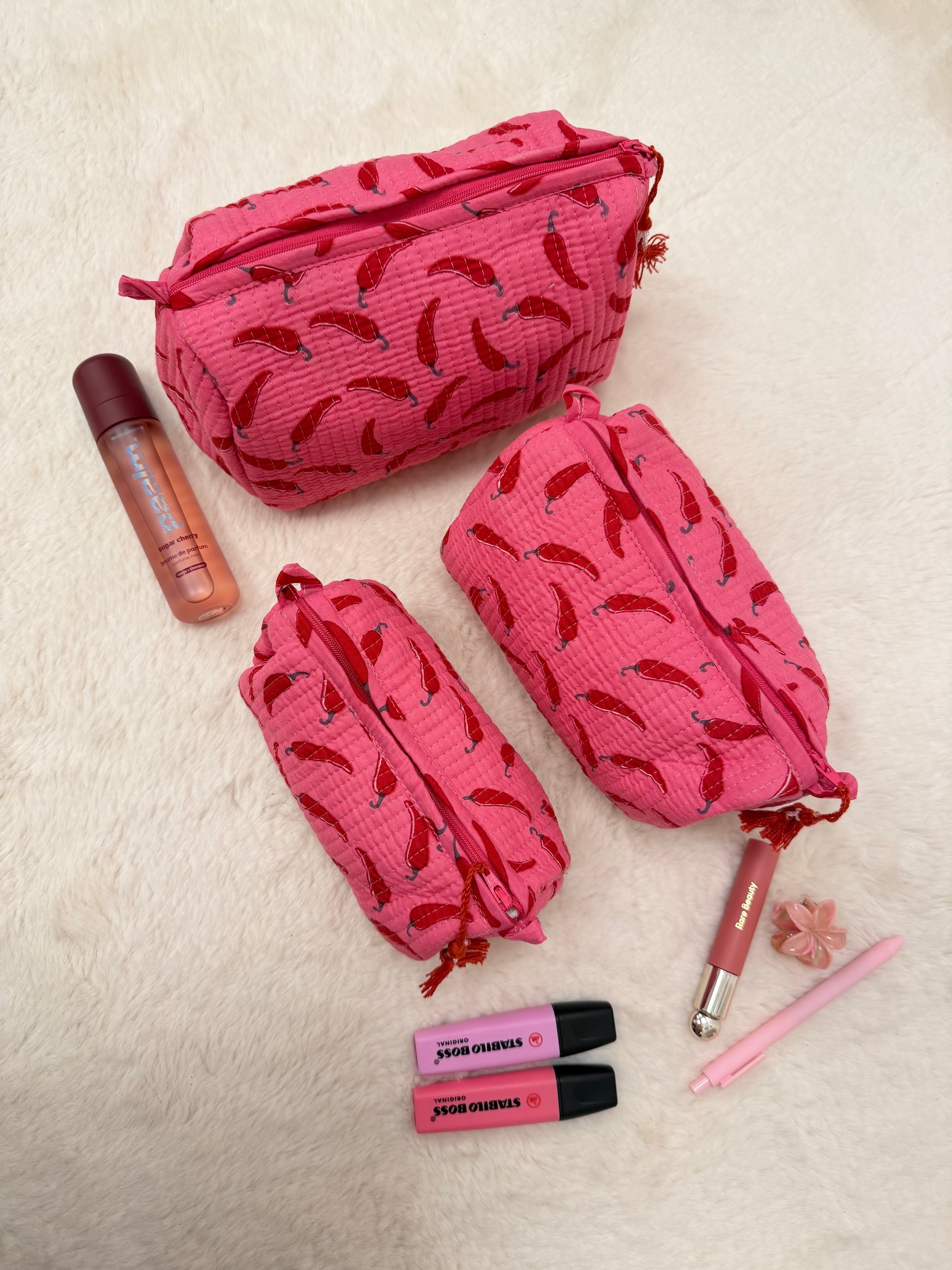 TROUSSE MATHILDE PIMENT ROSE