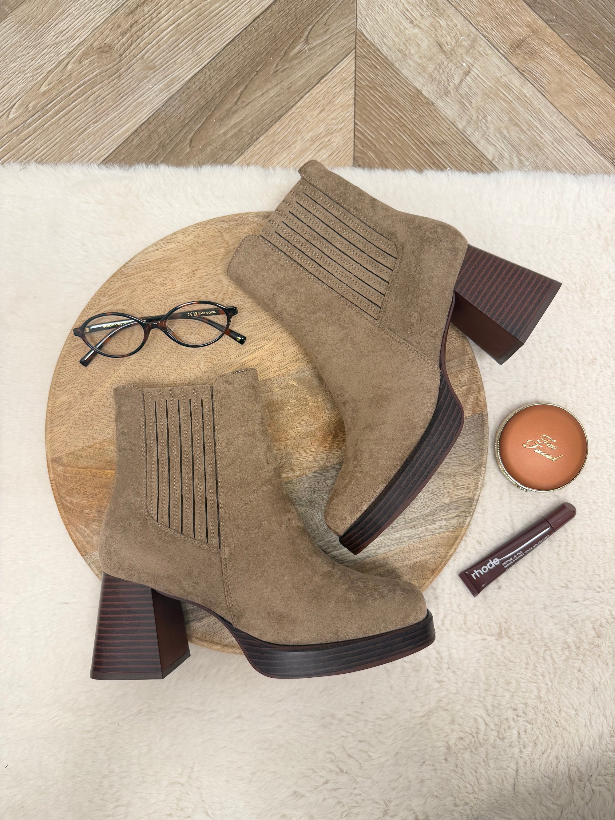 BOTTINES TOSCANE TAUPE