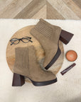 BOTTINES TOSCANE TAUPE