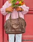 SAC ALEYNA CUIR NOBLE CHOCOLAT