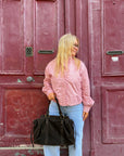 VESTE À POIS ROSE