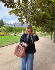 TRENCH VICHY GABRIELLE BLEU MARINE