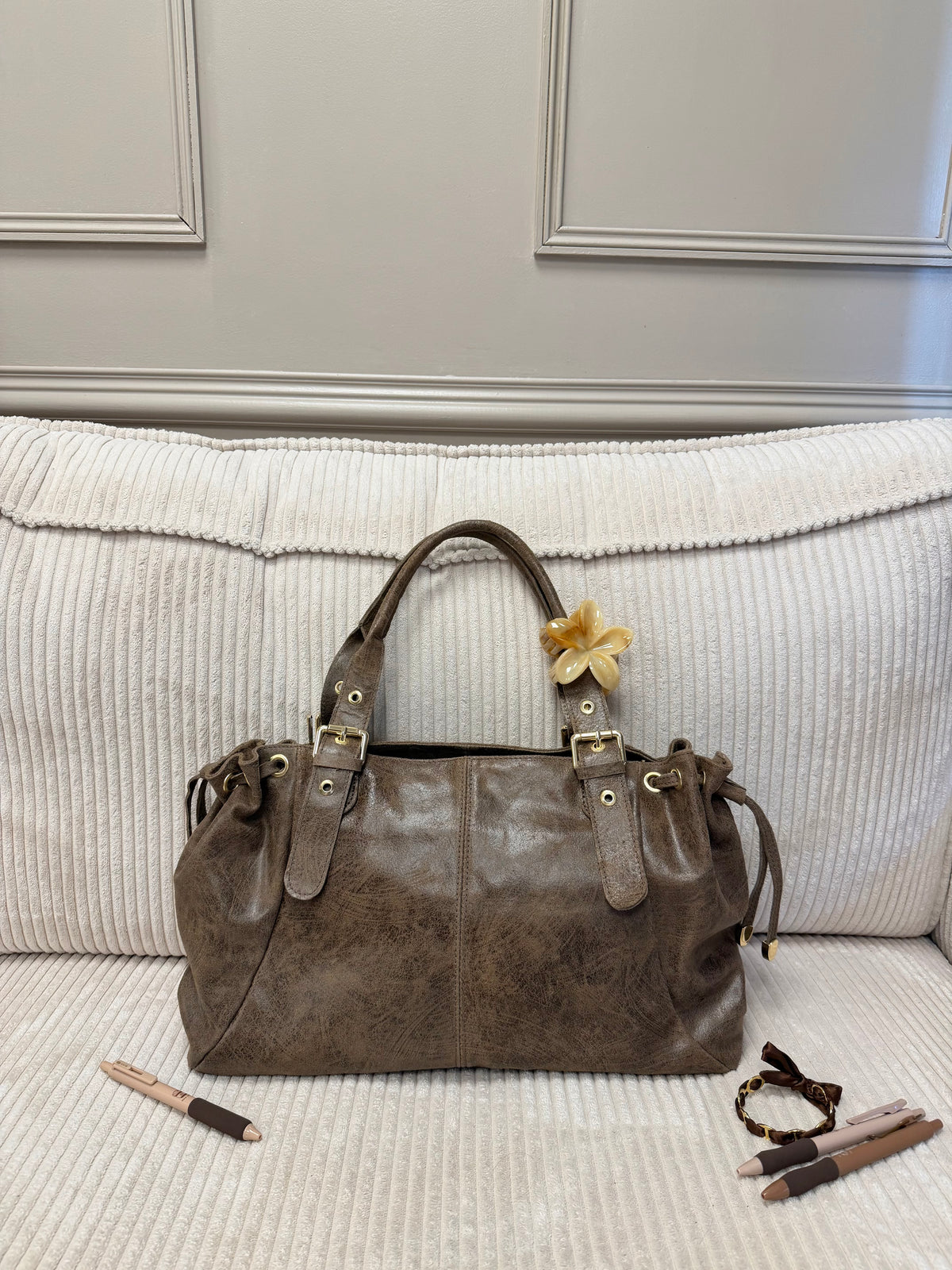 SAC JULIETTE MARRON MAT XL