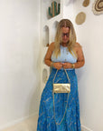 JUPE DOLCE BLEU PÉTANT