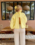 BLOUSE NŒUD ASTRID JAUNE
