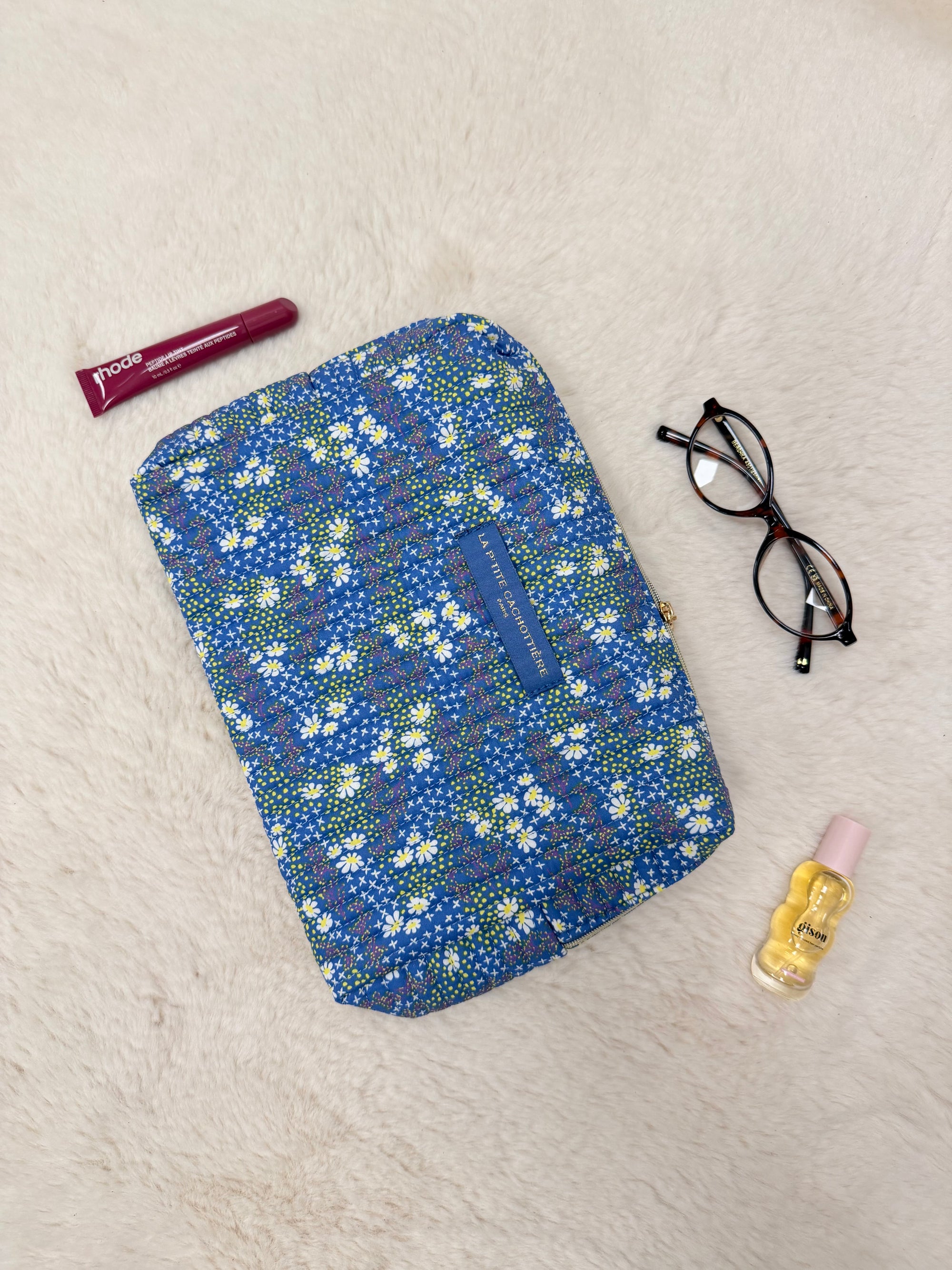 POCHETTE IPAD / TROUSSE DE TOILETTE BLEUE