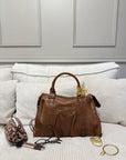 SAC ALIX XL COGNAC MAT