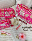 TROUSSE MATHILDE ROSE FLEURIE