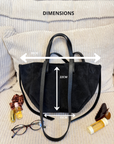 SAC EVA FRANGE TAUPE