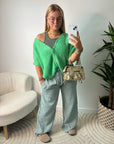 PANTALON LOU-ANN VERT