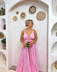 ROBE SOLEIL ROSE CLAIR