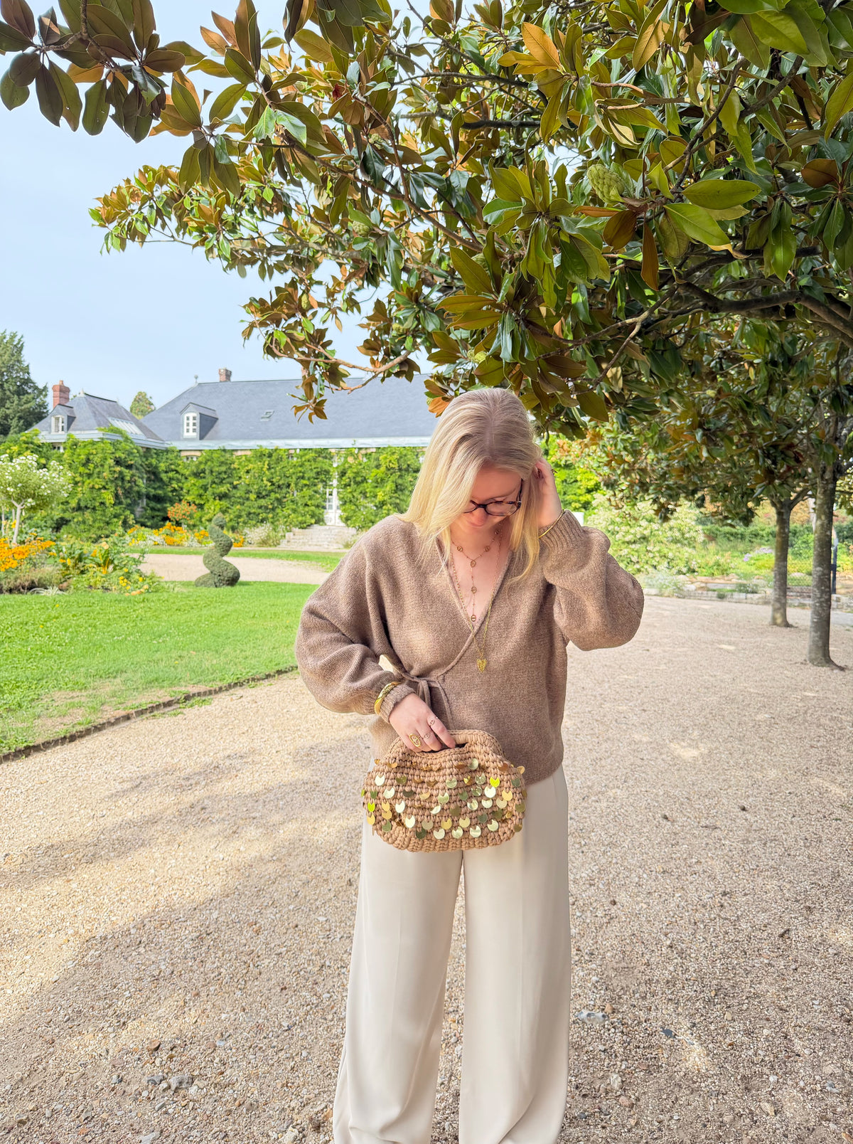 GILET AGATHE CAMEL