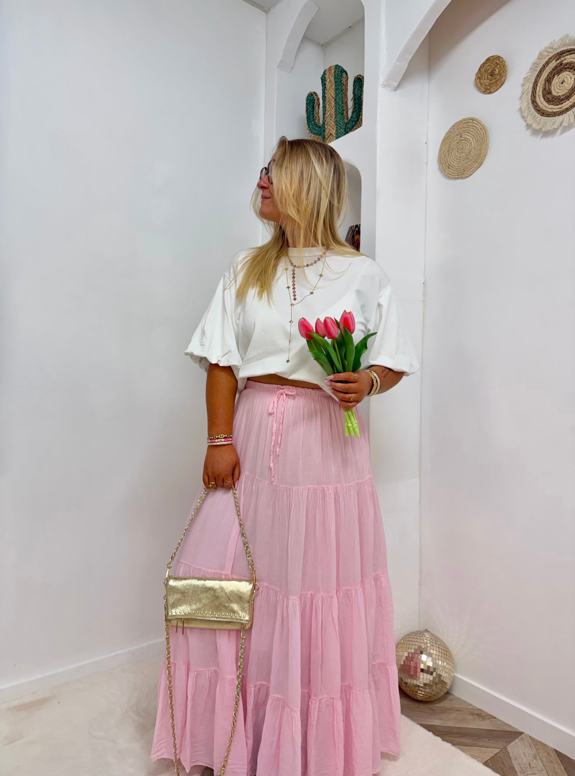 JUPE ENOLA ROSE CLAIR