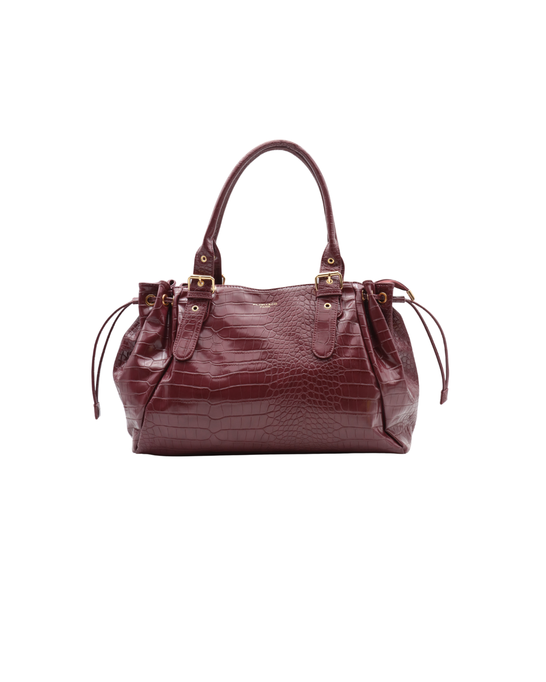 SAC LOU XL BORDEAUX CROCO