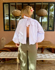 BLOUSE NŒUD ASTRID BLANCHE