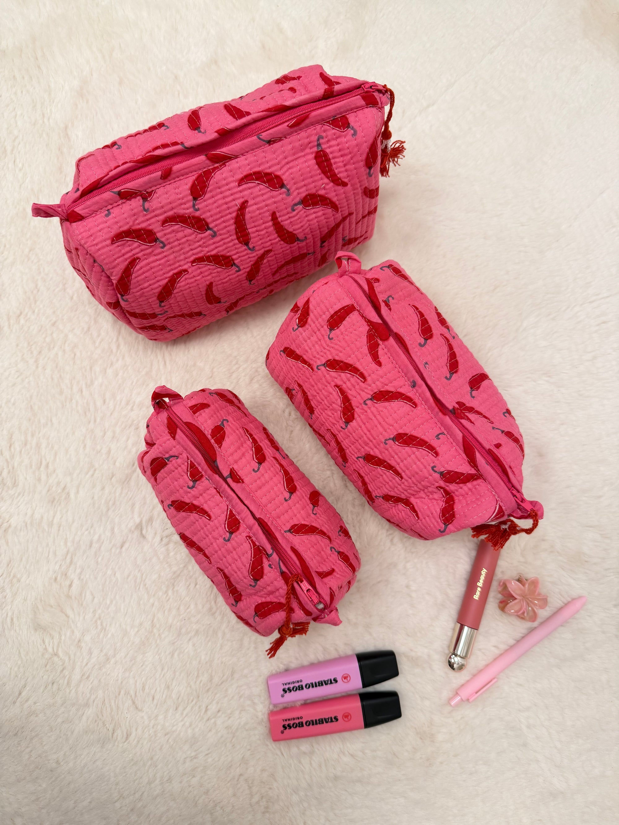 TROUSSE MATHILDE PIMENT ROSE