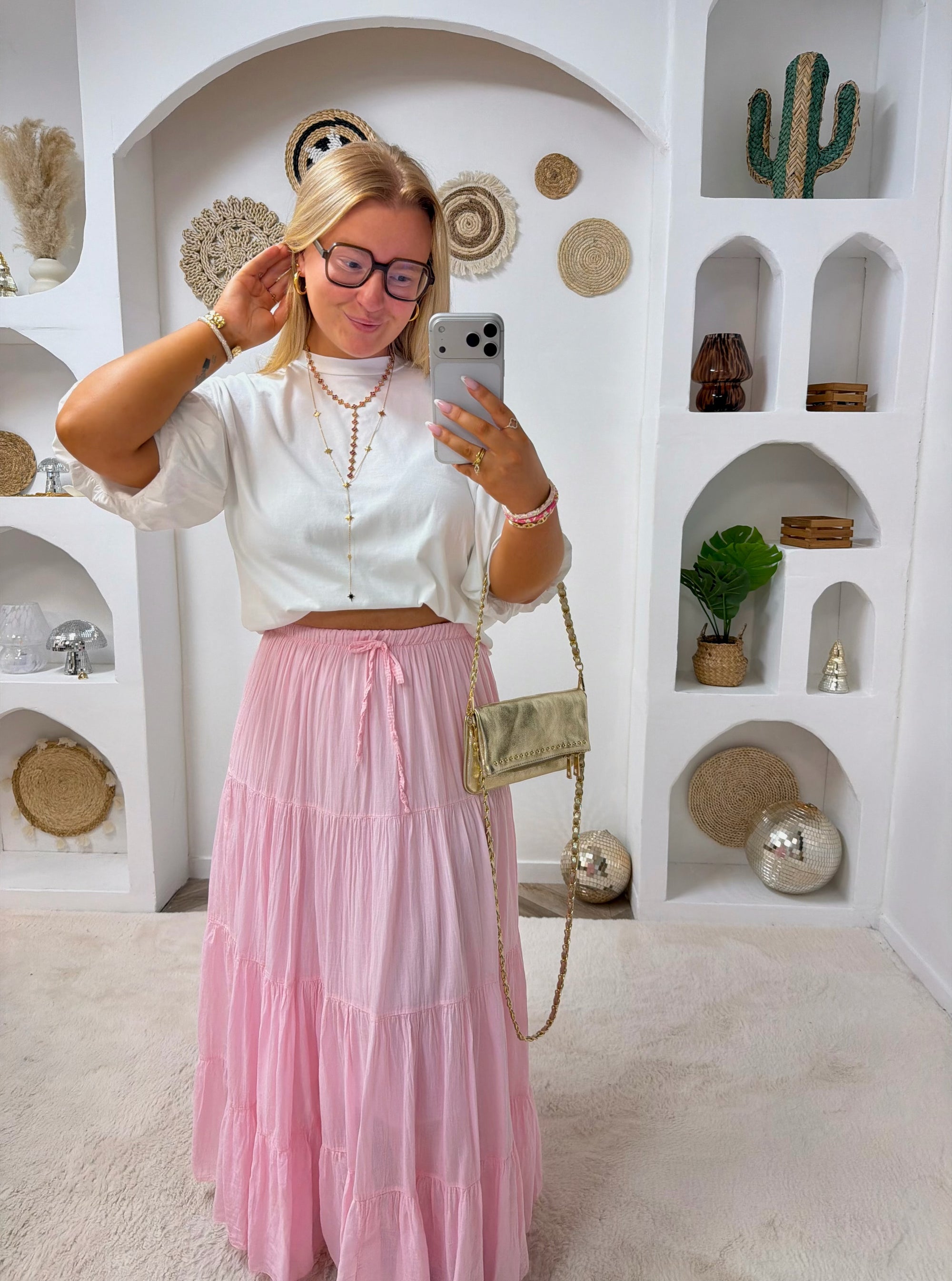 JUPE ENOLA ROSE CLAIR