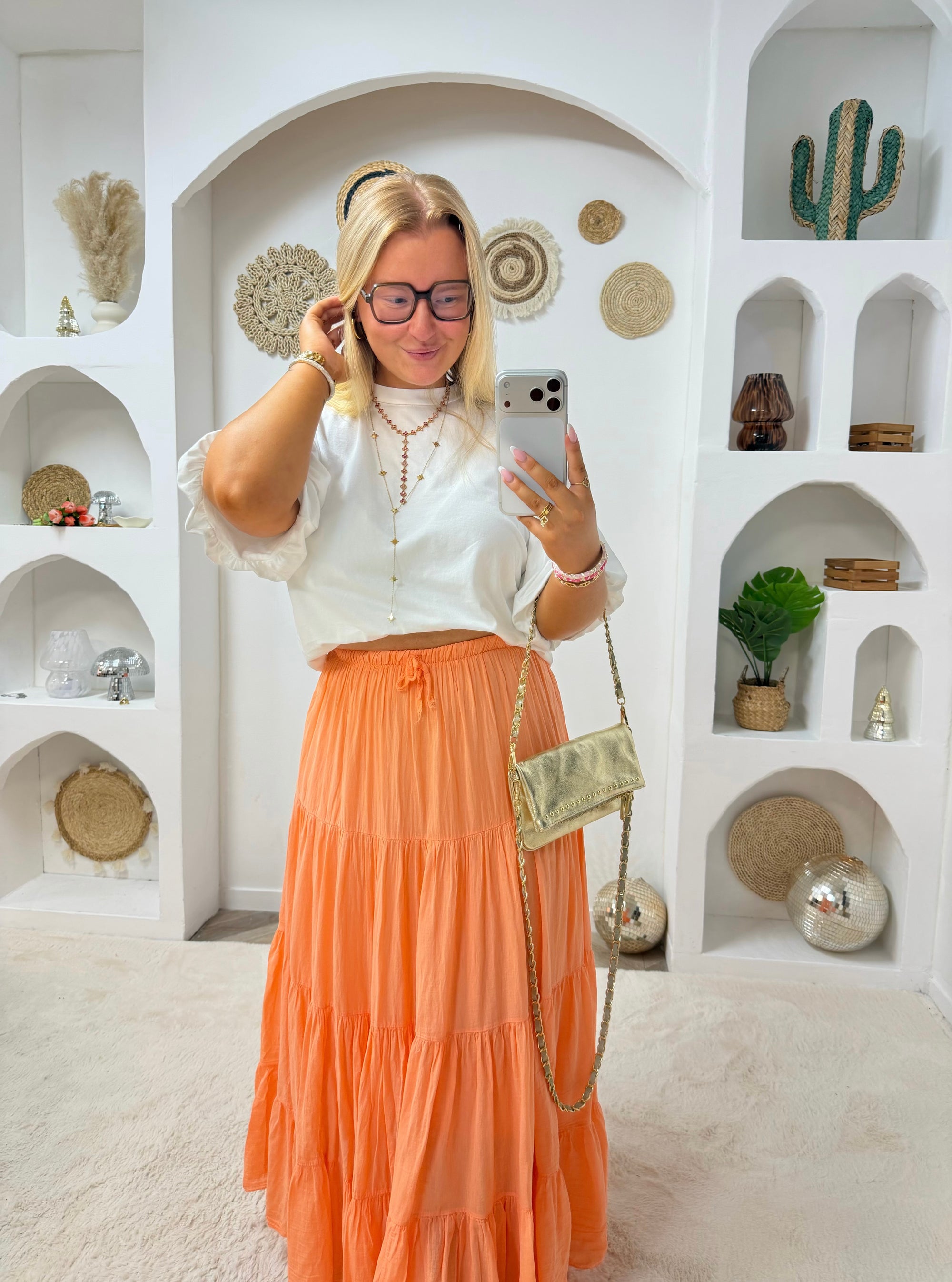 JUPE ENOLA ORANGE