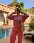 PANTALON LOU-ANN CORAIL