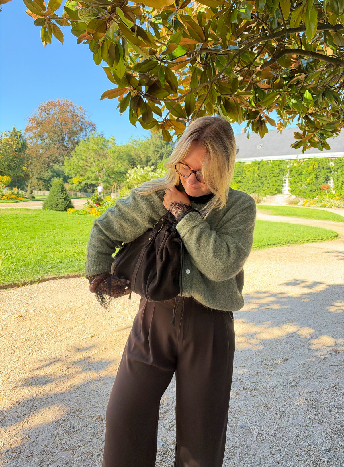 GILET CHLOÉ KAKI CLAIR