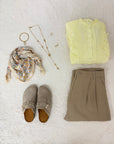 FOULARD JUSTINE BEIGE
