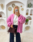 GILET OPALE FUSHIA