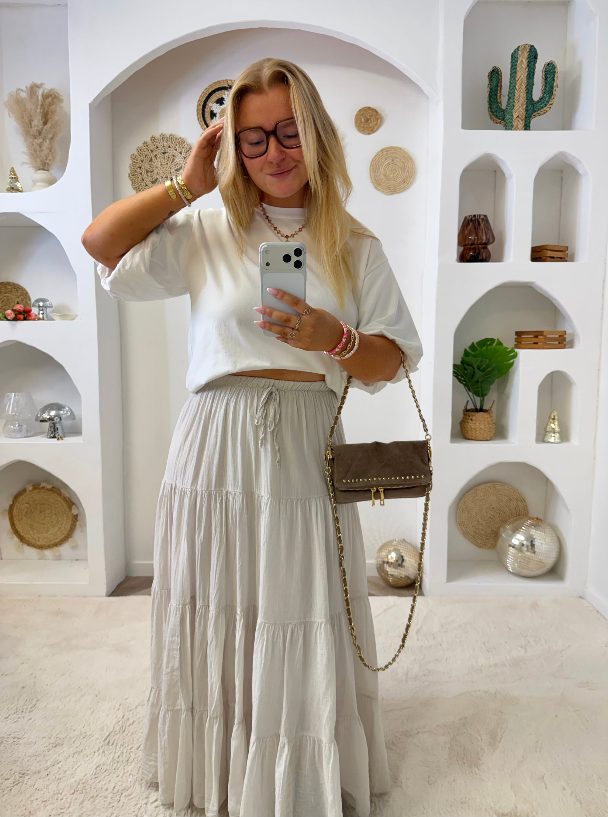JUPE ENOLA BEIGE