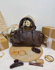 SAC JULIETTE CHOCOLAT CUIR NOBLE