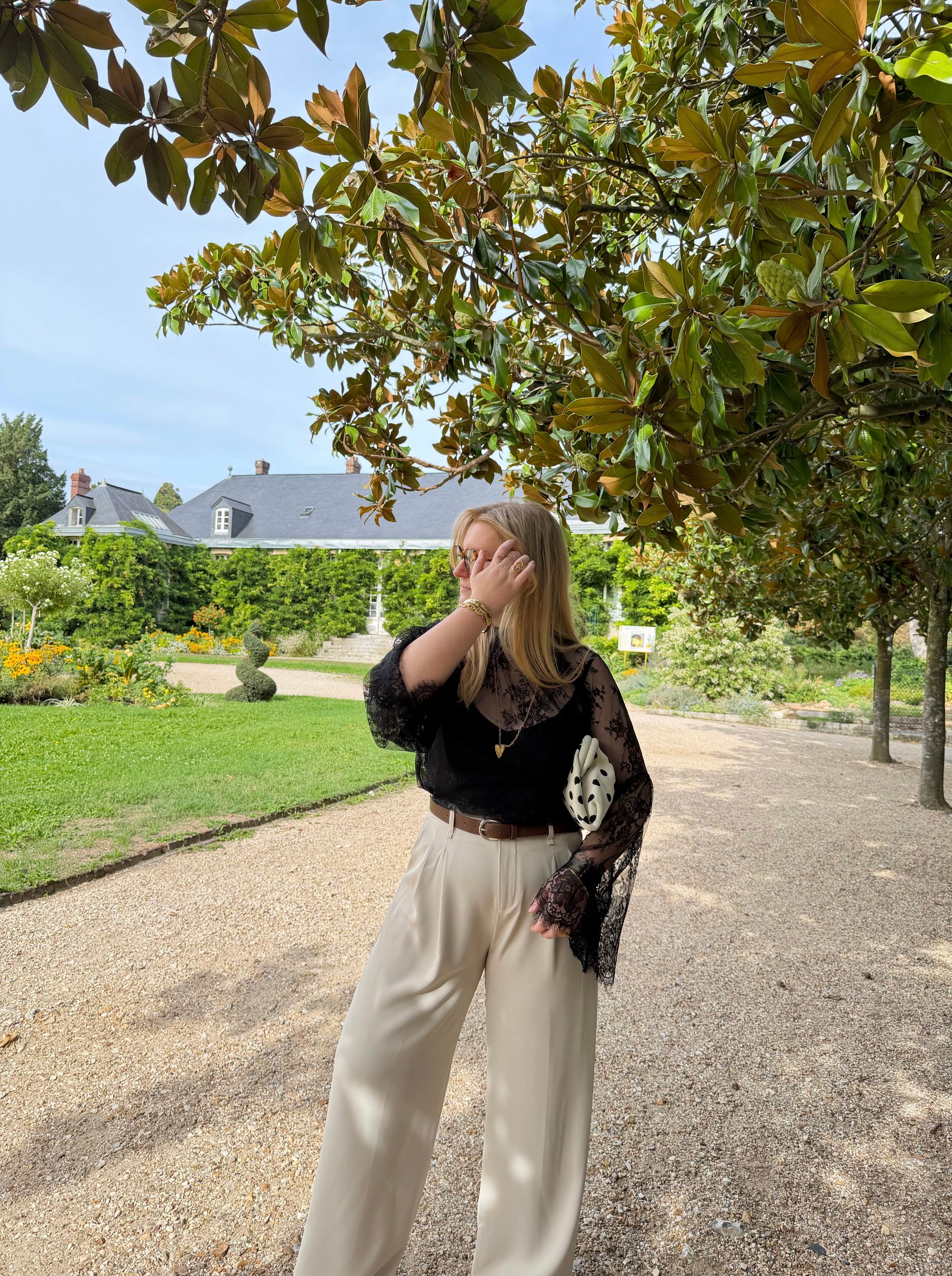 HAUT CLÉMENCE DENTELLE NOIR