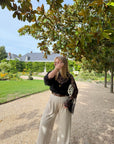 HAUT CLÉMENCE DENTELLE NOIR