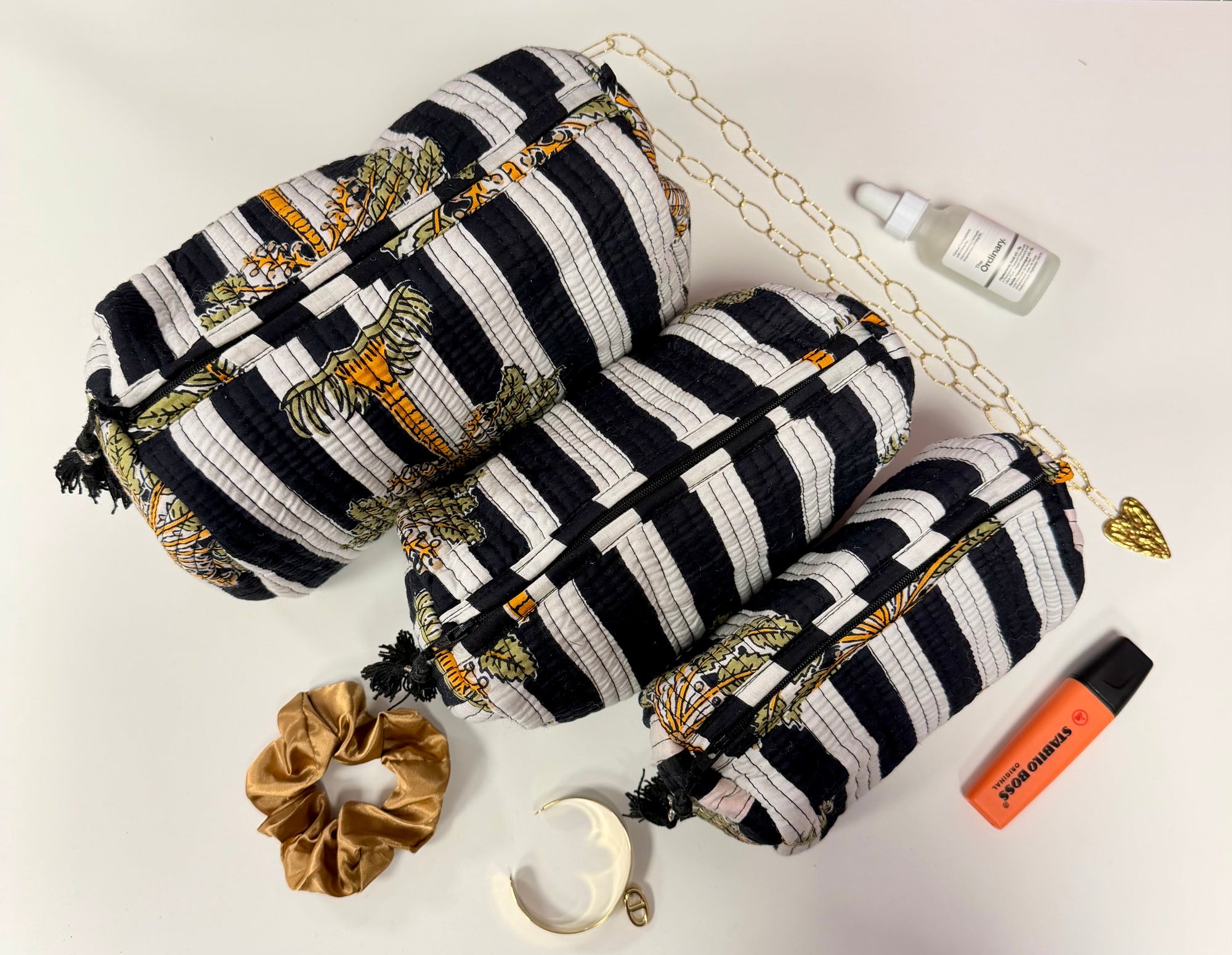 TROUSSE MATHILDE NOIR &amp; BLANCHE