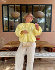 BLOUSE NŒUD ASTRID JAUNE