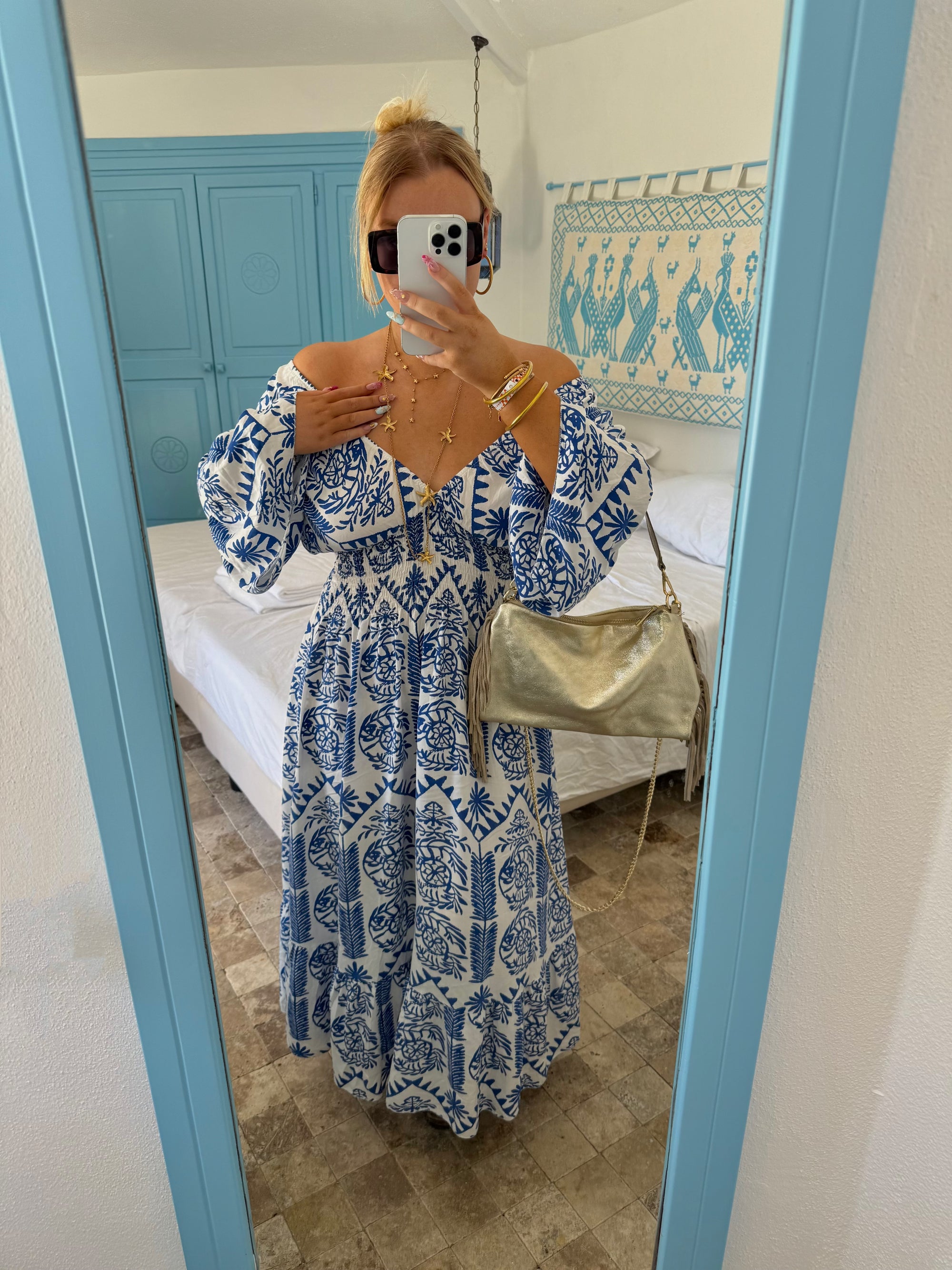 ROBE THAÏS BLEU ROI