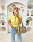 PULL SOLEIL SANS MANCHES JAUNE
