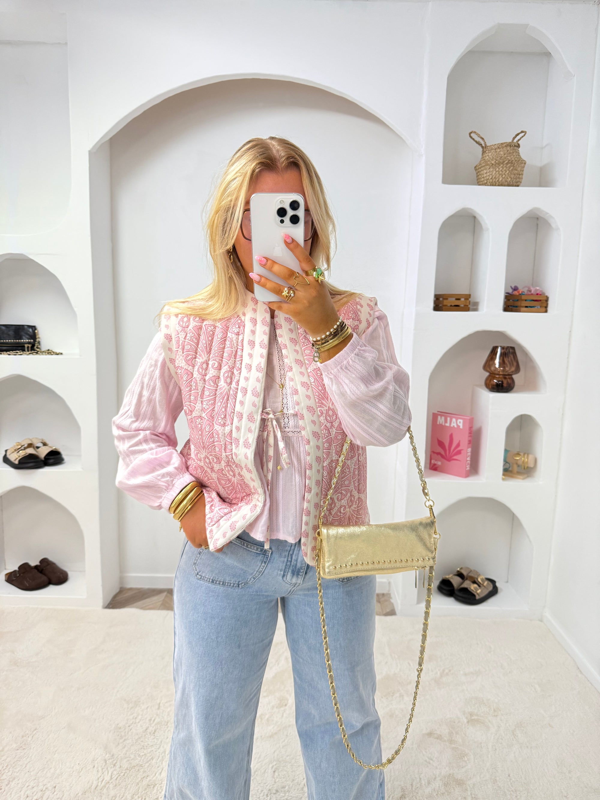 VESTE MATELASSÉE SACHA ROSE