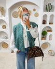 VESTE LÉONIE TURQUOISE