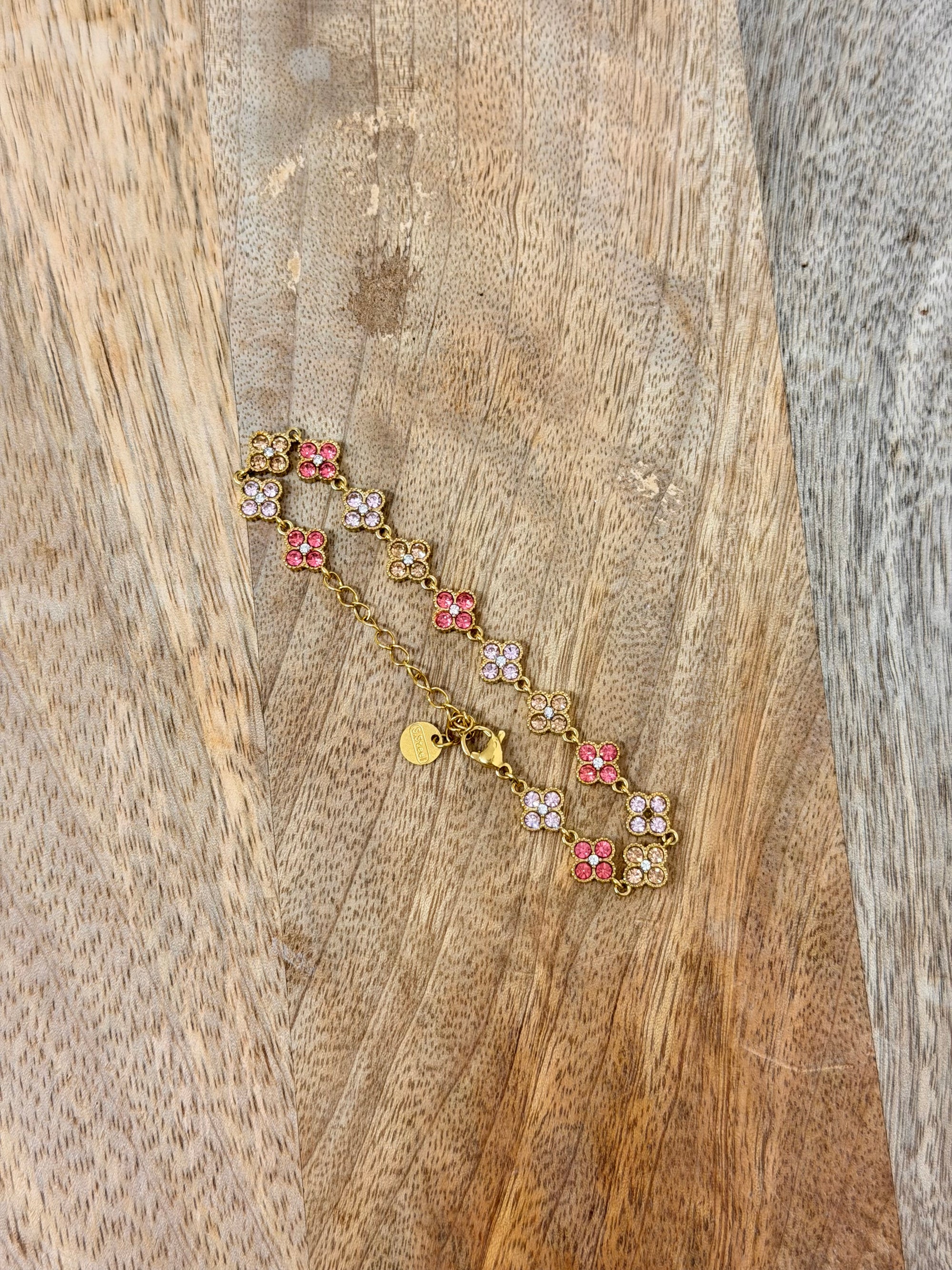 BRACELET ALMA STRASS ROSE