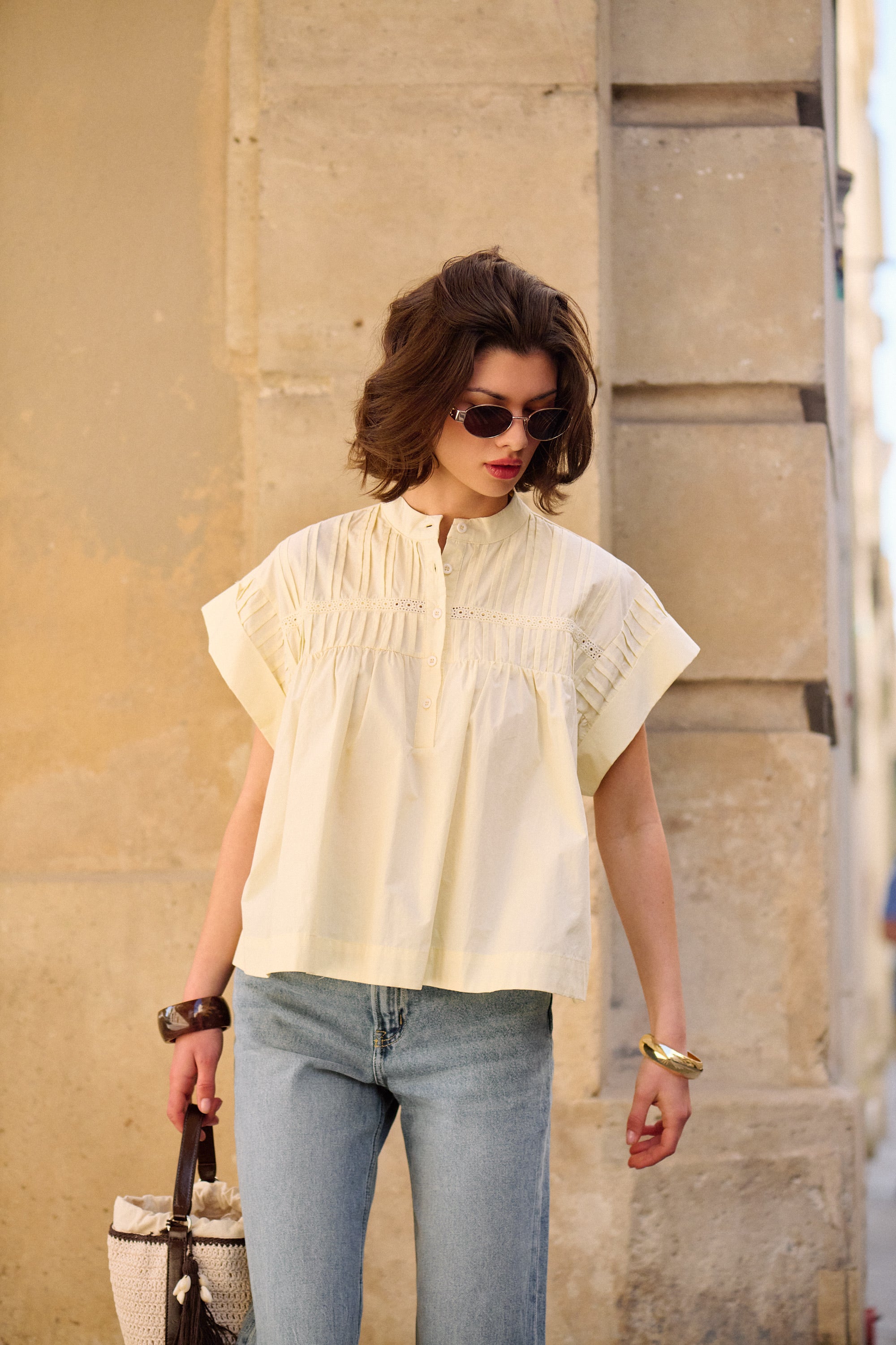 BLOUSE FLAVIE JAUNE BÉBÉ