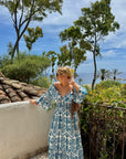 ROBE THAÏS BLEU ÉMERAUDE